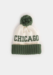 Little Chicago Classic Two-Tone Pom Beanie – Kids