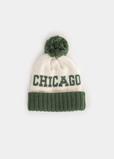 Little Chicago Classic Two-Tone Pom Beanie – Toddler