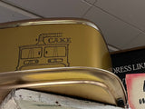 VTG MCM Square Metal Cake Carrier-Stove & "Cake" Graphic