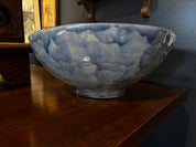 mcm artisan large bowl reactive glaze, blue