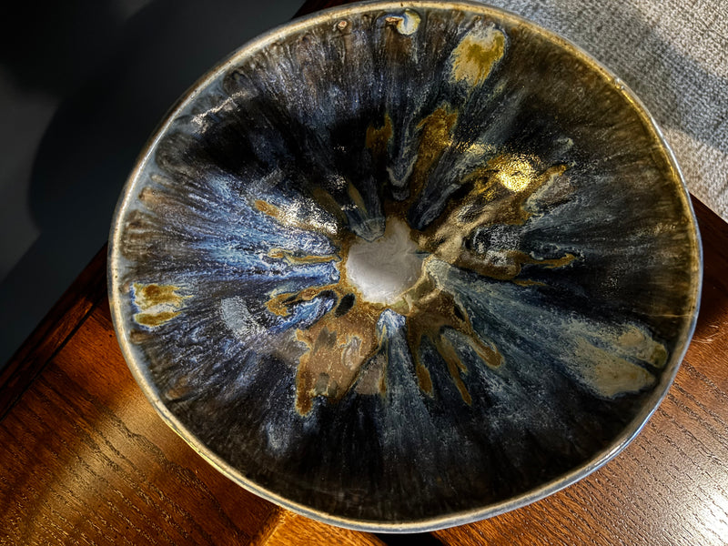 mcm artisan large bowl reactive glaze, blue by 603 - Mavis Estate Edit