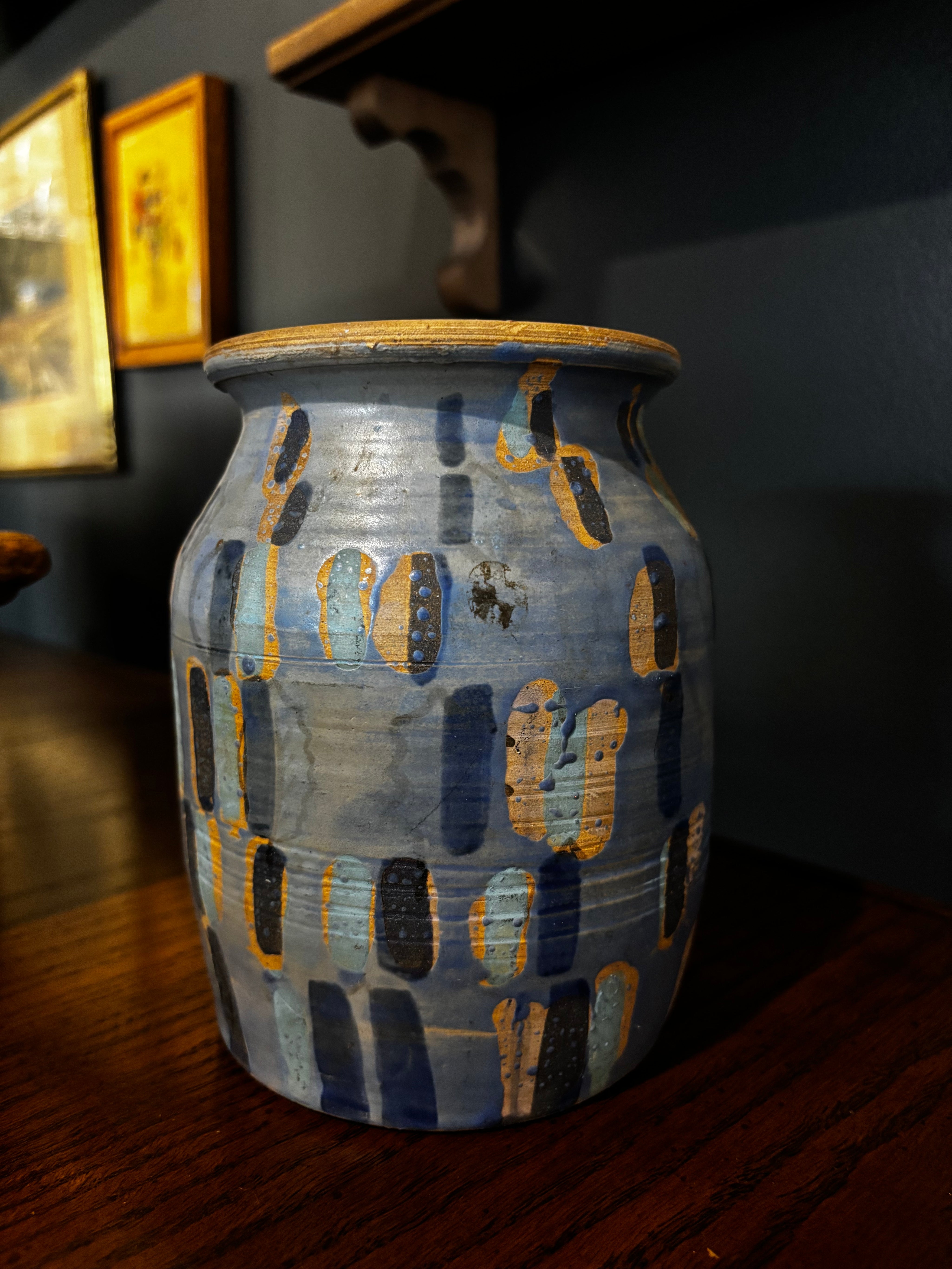 mid-century modern studio pottery ceramic vase