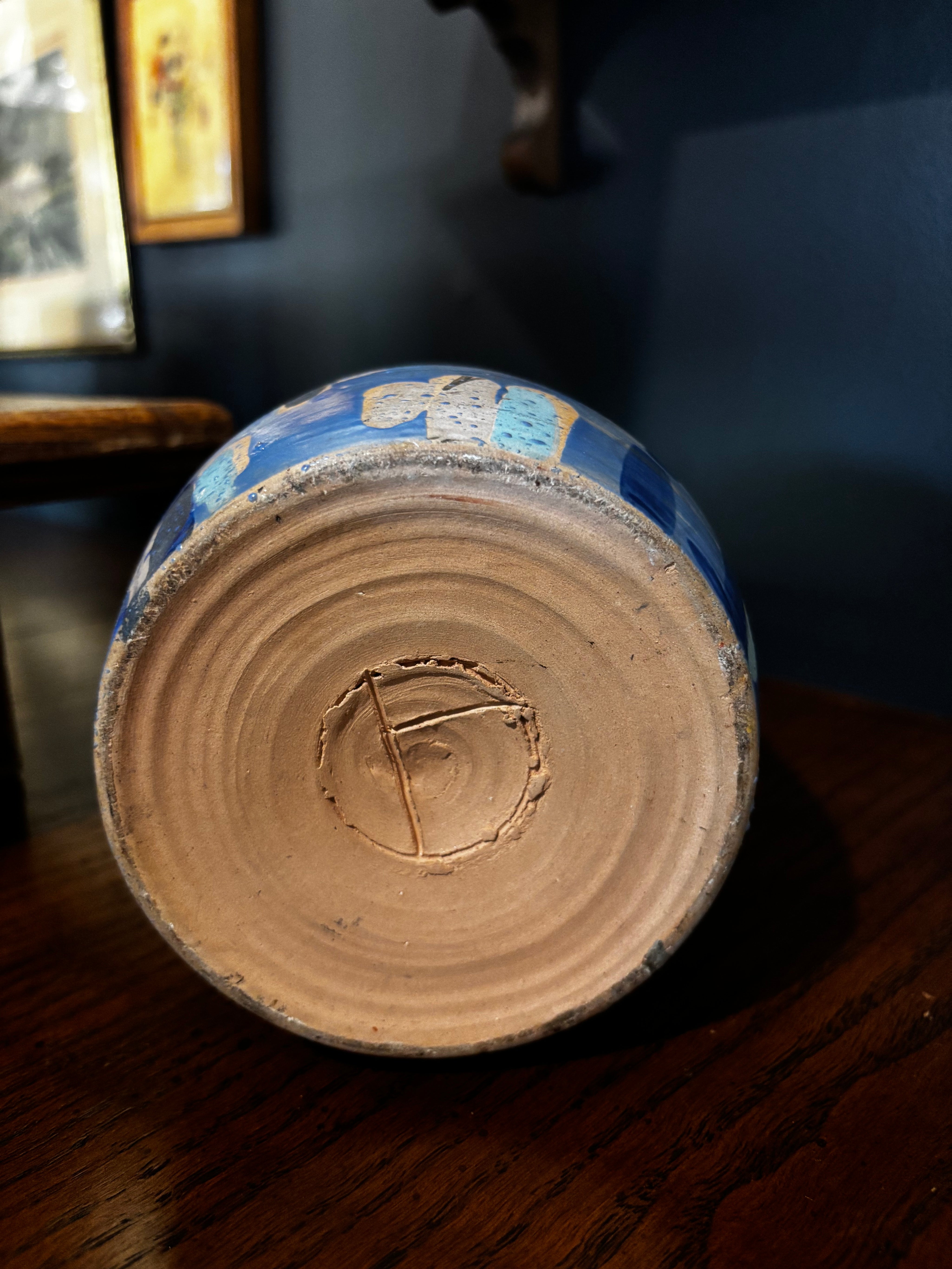 mid-century modern studio pottery ceramic vase