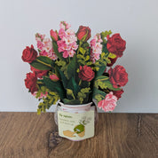 Mini Blooming Roses Pop Up Greeting Card