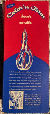 60's "Color 'n Form" Candle by Penn