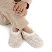 Oatmeal Teddy Bear Faux Fur Snoozies with Memory Foam