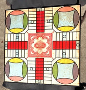 30's-40's Parchese Board & Game Pieces