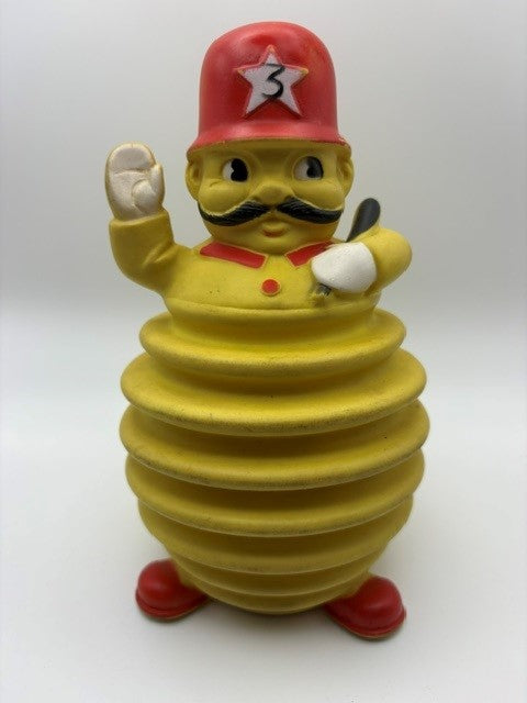 1960 London Bobby Squeak Accordian Toy by Alan Jay Clarolyte.  Still has a loud squeak when you push on it.