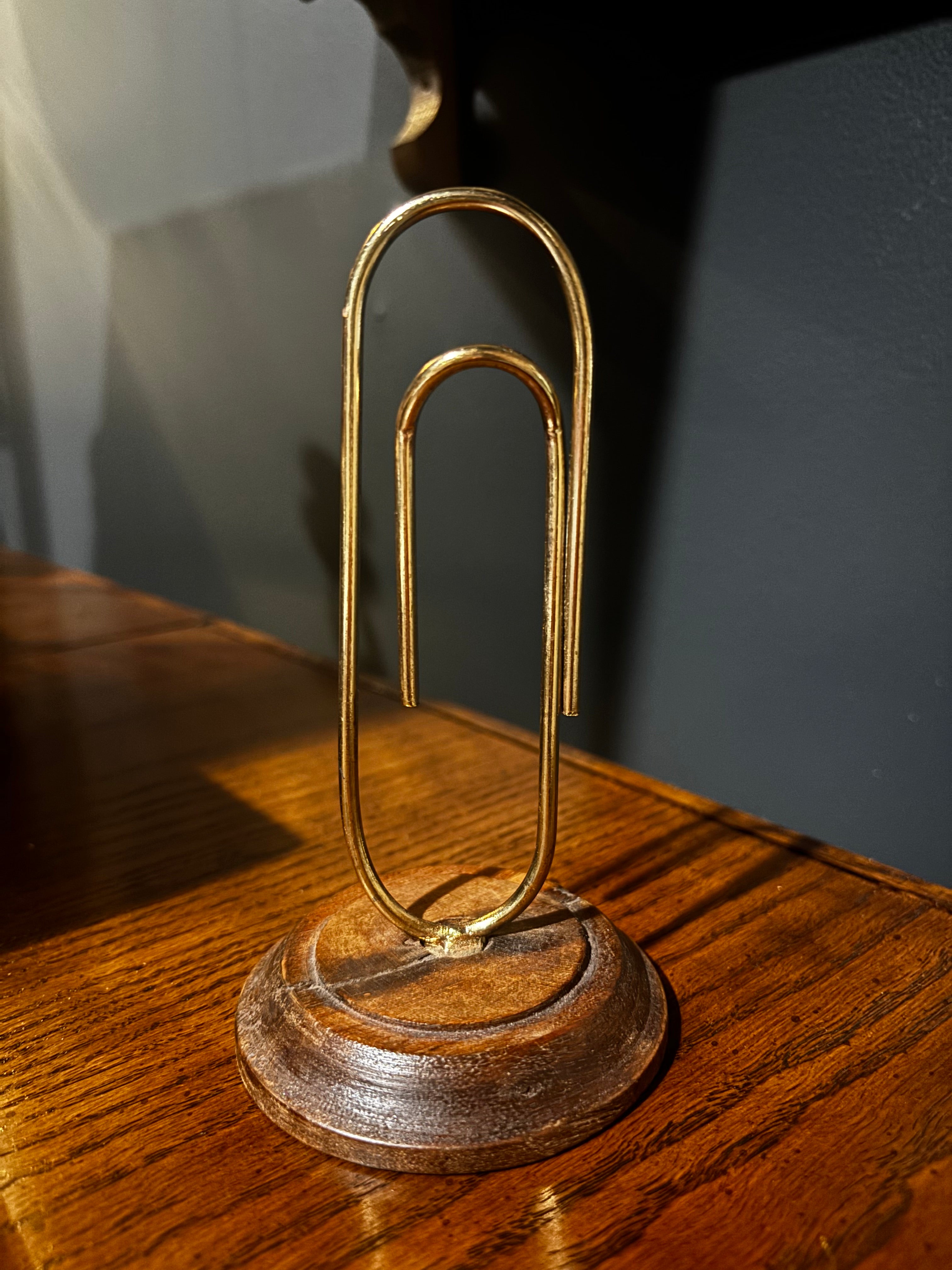 vintage paperclip letter holder