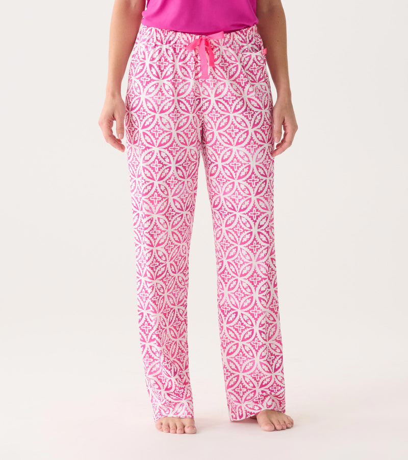 Women's Pink Lotus Mandala Pajama Pants – Ultra-Soft Loungewear Gift S-M by 112 - Peony Lane Boutique