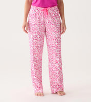 Women's Pink Lotus Mandala Pajama Pants – Ultra-Soft Loungewear Gift