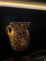 Roseville Ransbottom RRP Brown Spongeware Pint Pitcher