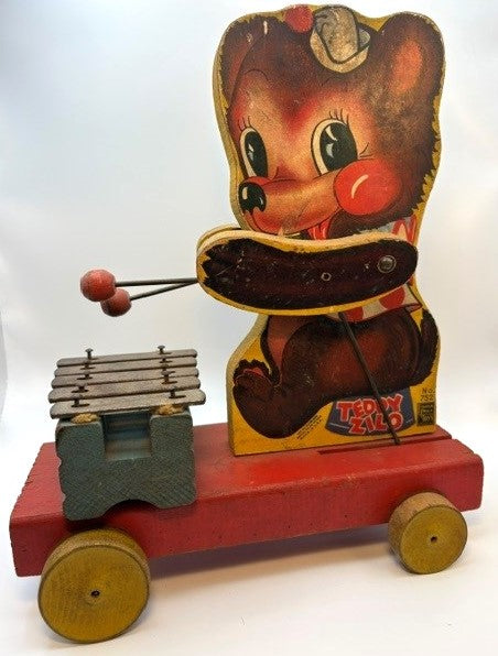 1947 Fisher Price Teddy Zilo by 823 - Nellie's Nook