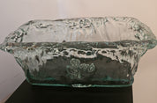Vintage Authentic Recycled Ice Pattern Glass Bowl