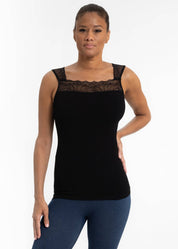 Reversible Lace Inset Top - Plus Size Available