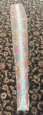 6-1/2' Dyed Python Snakeskin in supple condition