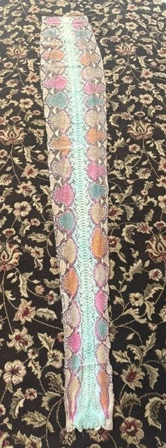 6-1/2' Dyed Python Snakeskin in supple condition