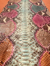 6-1/2' Dyed Python Snakeskin in supple condition
