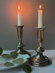 Vintage Silverplated Candlesticks (Set of 2) - (0303)