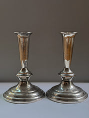 Vintage Silverplated Candlesticks (Set of 2) - (0303)