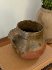 Antique Spanish Pottery Jug - (0536)