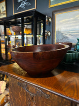 teak serving bowl