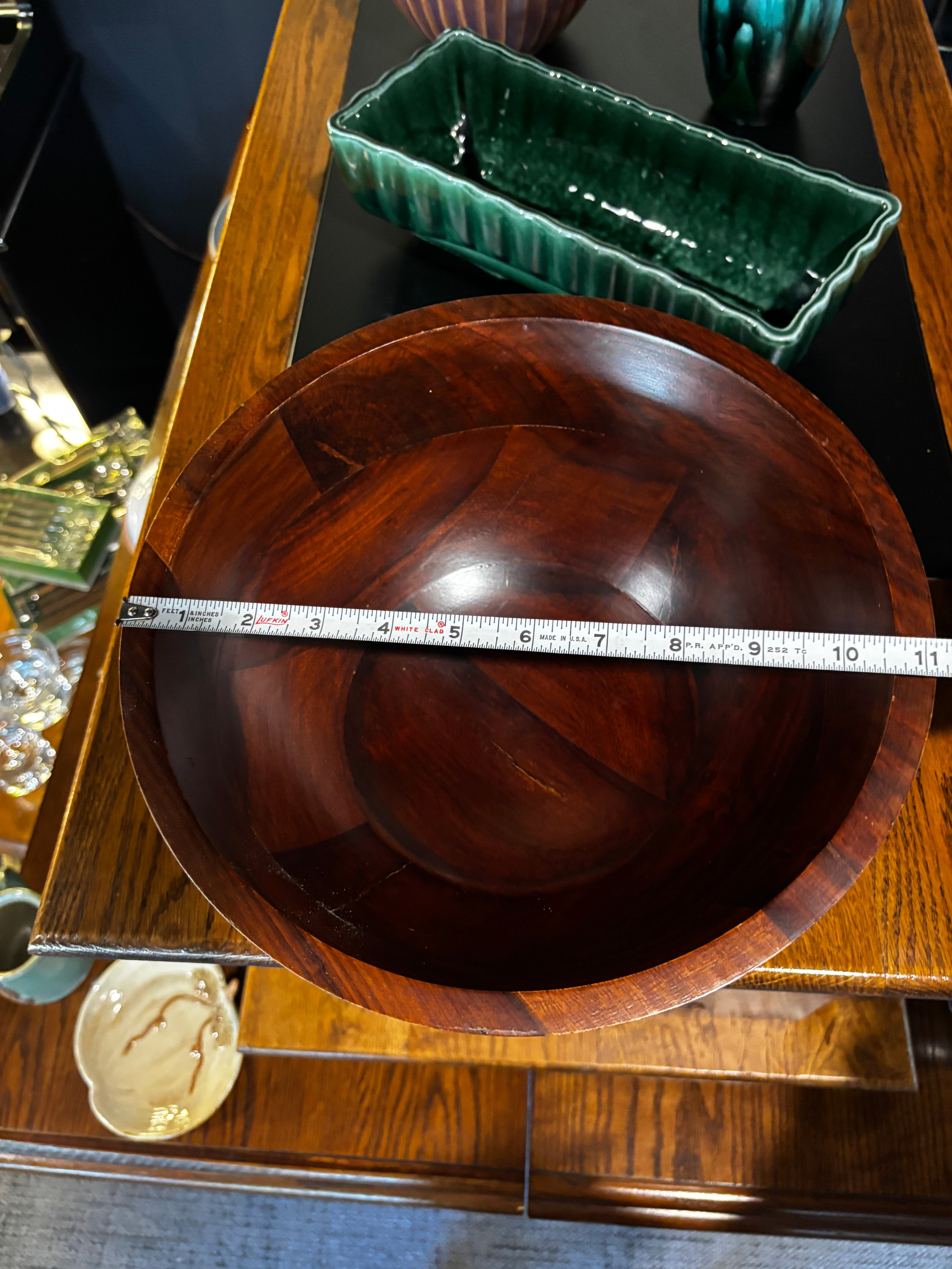 teak serving bowl