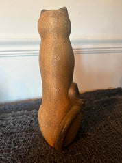Terra Cotta Sitting Cat Figurine