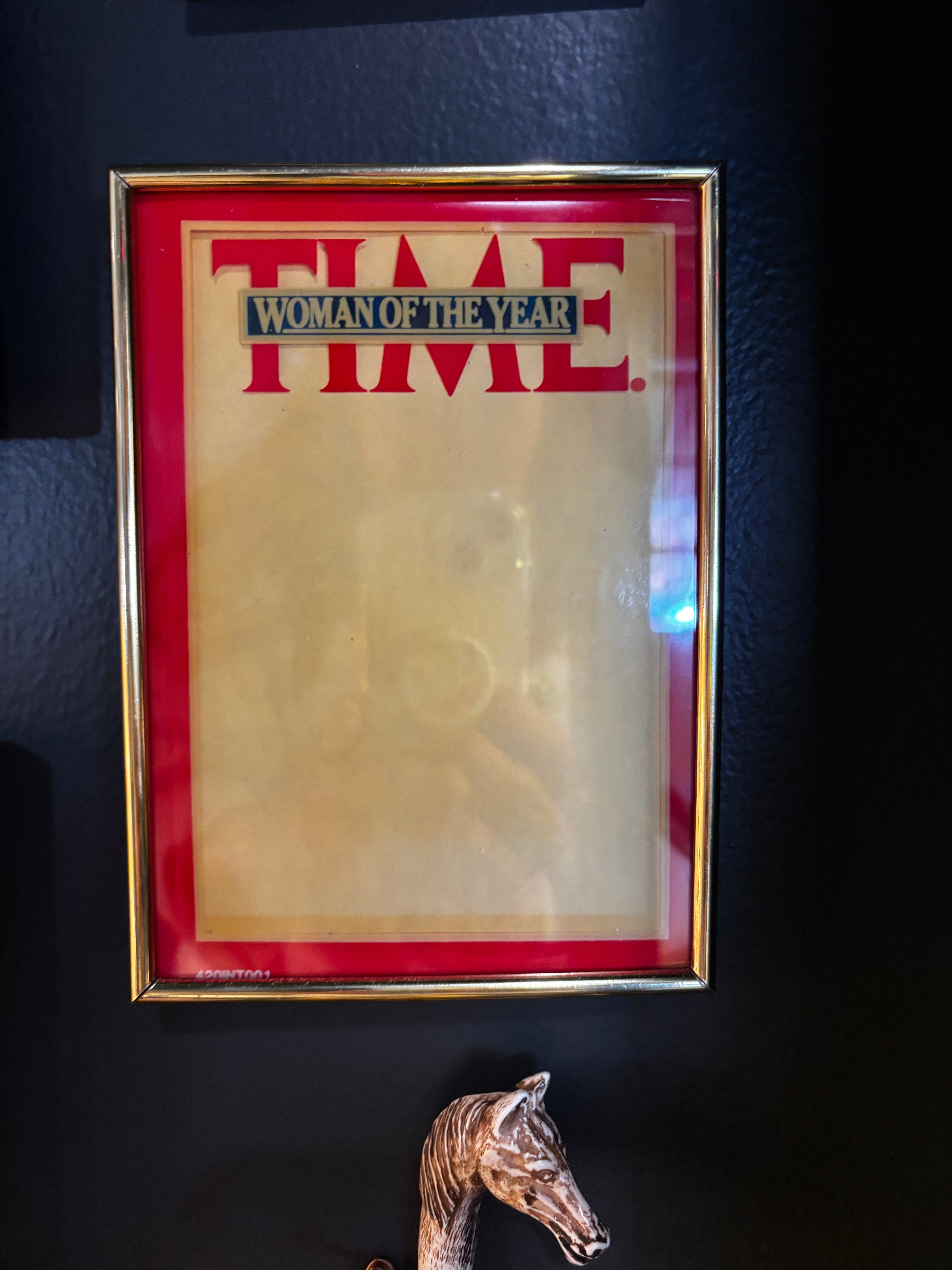 "Time Woman of the Year" wall frame