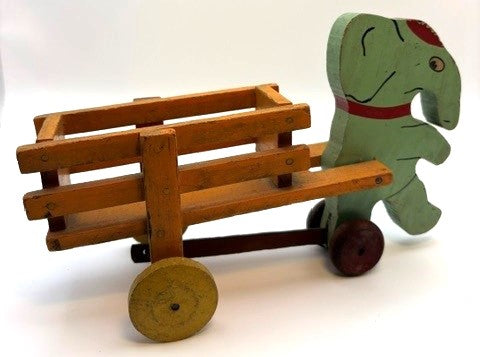 1930's Toy Kraft Elephant and cart