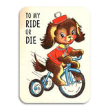 To My Ride or Die - Vintage Themed Best Friend Card