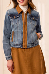 On Your Side Denim Jacket, Medium Wash
