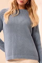 Days Like This Sweater, Blue Fog | Tribal Clothing