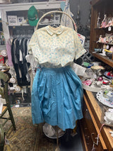 '50s Jayson Classics 3/4 Rollup Sleeve Blouse PP Collar