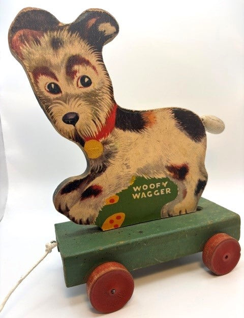 1947 Fisher Price Woofy Wagger by 823 - Nellie's Nook