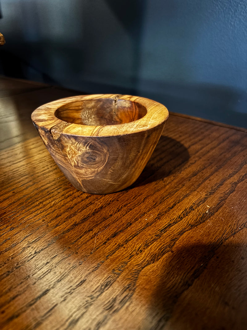vintage handmade wooden mortar bowl by 603 - Mavis Estate Edit